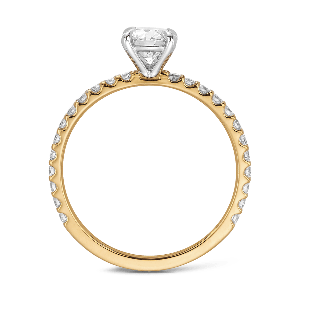 0.75ct Round Brilliant Cut Diamond Engagement Ring - Quintessential