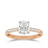 Quintessential 1.00 Carat Oval Solitaire Engagement Ring in 18ct Rose Gold Hardy Brothers 