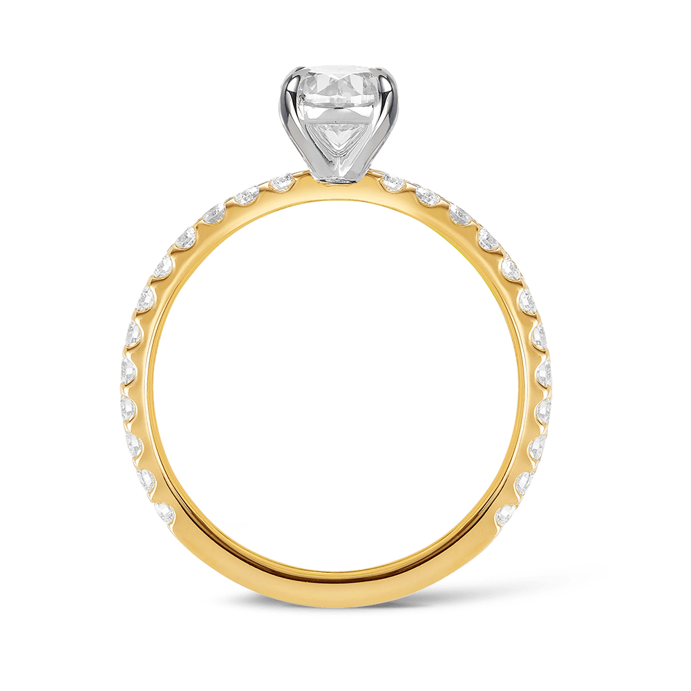 Quintessential 1.00 Carat Oval Solitaire Engagement Ring in 18ct Yellow Gold Hardy Brothers