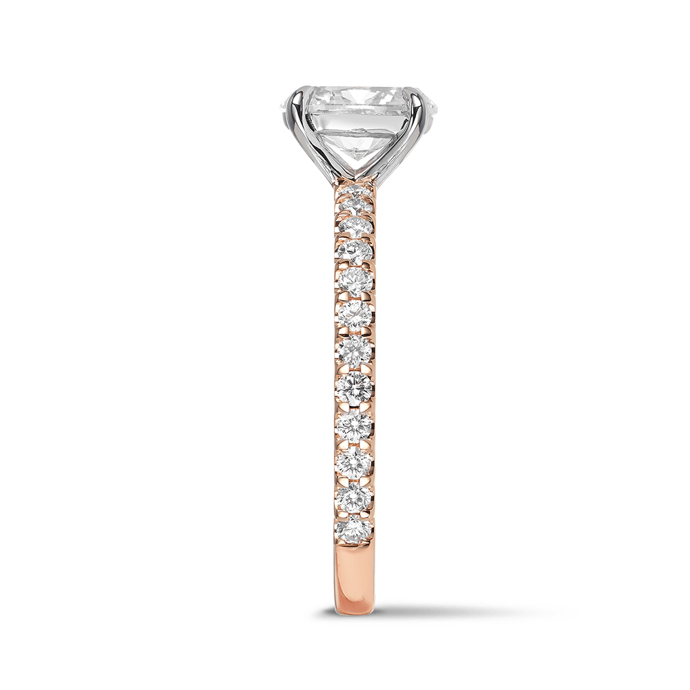 Quintessential 1.00 Carat Oval Solitaire Engagement Ring in 18ct Rose Gold Hardy Brothers