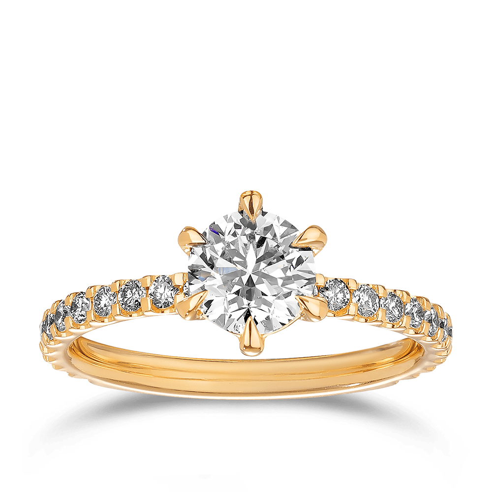 Quintessential 1.00 Carat Diamond Solitaire Engagement Ring in 18ct Yellow Gold Hardy Brothers