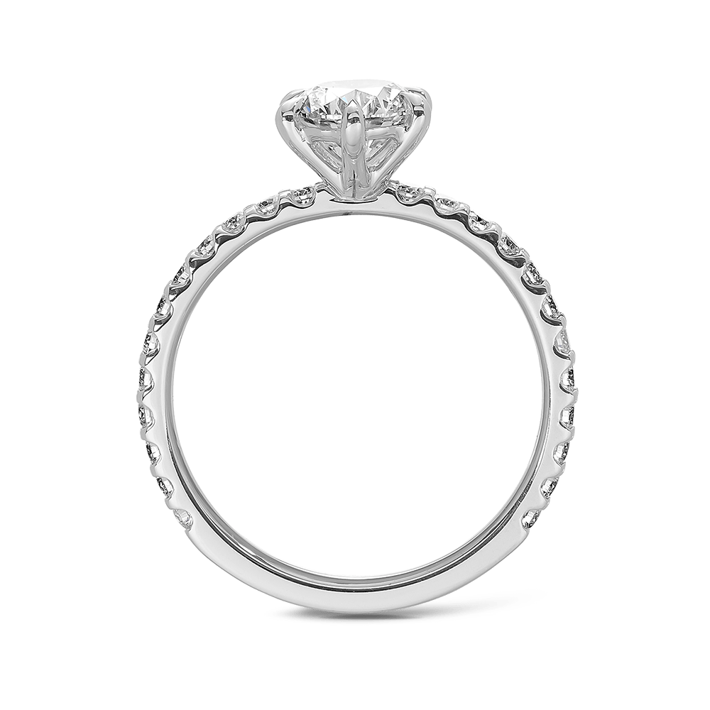 1.00ct Round Brilliant Cut Diamond Engagement Ring - Quintessential