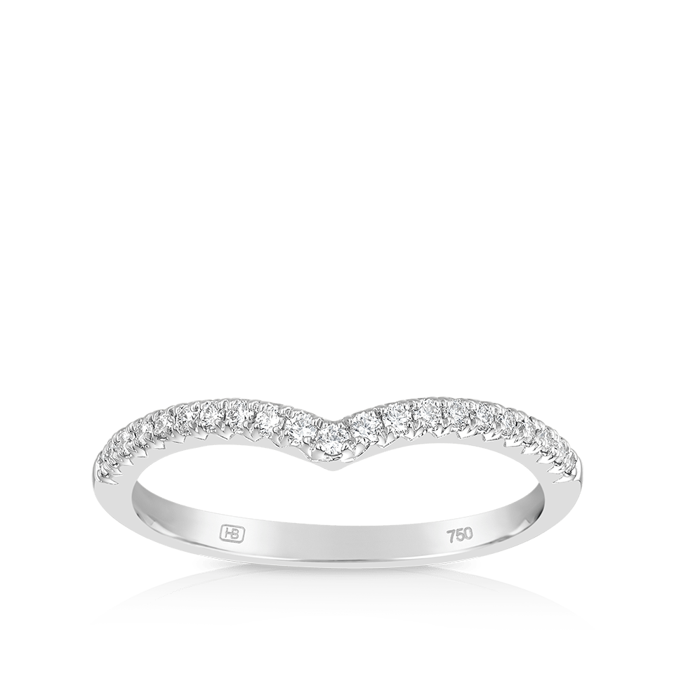 Quintessential Arrow Diamond Ring in 18ct White Gold Hardy