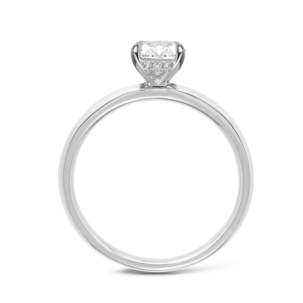 1.00ct Oval Cut Diamond Solitaire Engagement Ring -Raffiné Solitaire