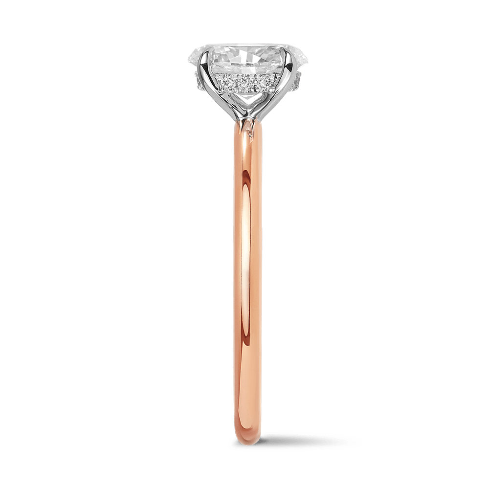 Raffiné 1.00 Carat Oval Solitaire Engagement Ring in 18ct Rose Gold Hardy Brothers