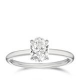 1.00ct Oval Cut Diamond Solitaire Engagement Ring -Raffiné Solitaire