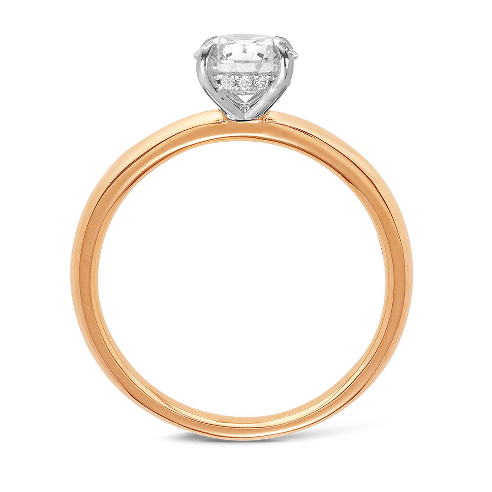 Raffiné 1.00 Carat Diamond Solitaire Engagement Ring in 18ct Rose GoldHardy Brothers