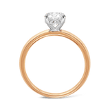 Raffiné 1.50 Carat Oval Solitaire Engagement Ring in 18ct Rose Gold Hardy Brothers