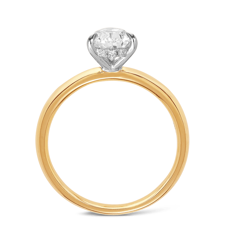 Raffiné 1.50 Carat Pear Cut Solitaire Engagement Ring in 18ct Yellow Gold Hardy Brothers 