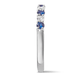 Sapphire and Diamond Ring in 18ct White Gold Hardy Brothers