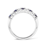 Sapphire and Diamond Ring in 18ct White Gold