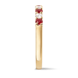 Diamond and Ruby Ring in 18ct Yellow Gold