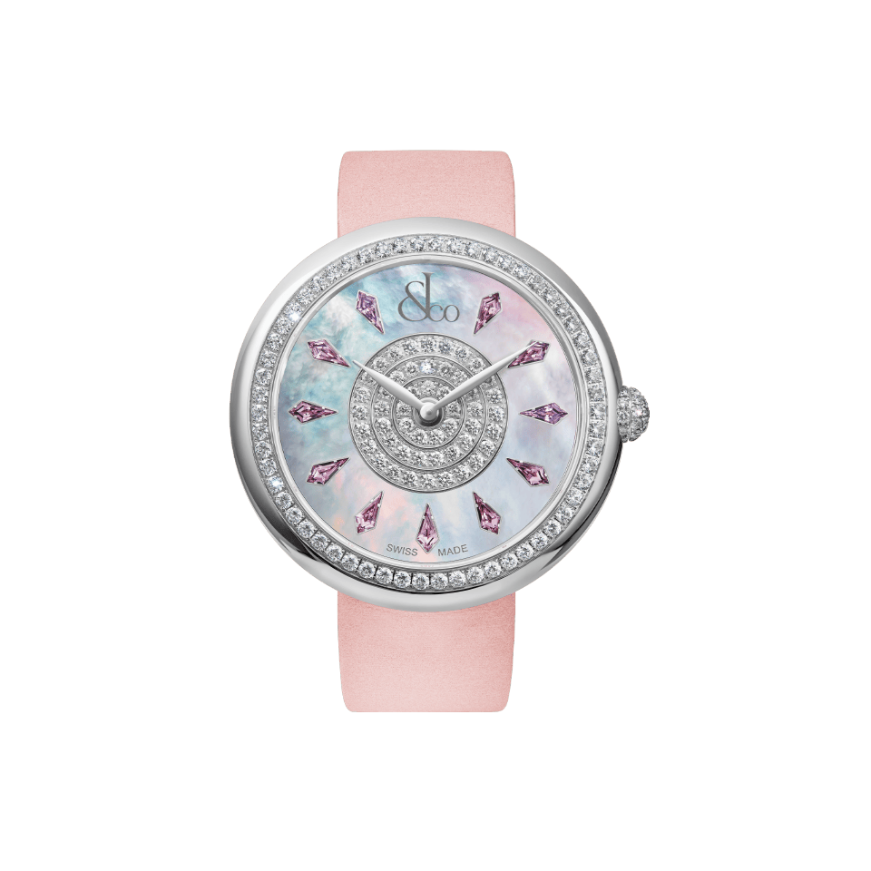 Hardy Brothers Jewellers | Jacob & Co Brilliant One Row Pink Sapphires 38MM