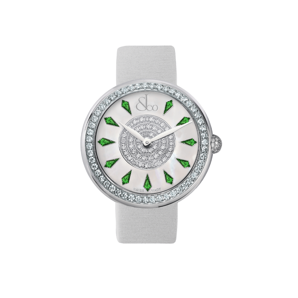 Hardy Brothers Jewellers Jacob & Co Brilliant One Row Tsavorites 38MM BQ020.10.RO.KD.A