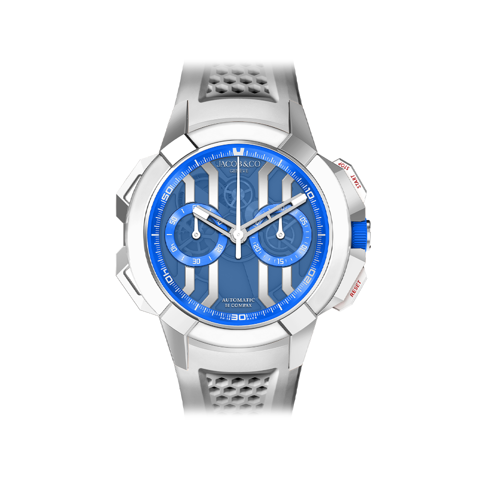 Hardy Brothers Jewellers Jacob & Co. Epic X Chrono Titanium Blue 44MM EC430.20.AB.AA.ABRUA