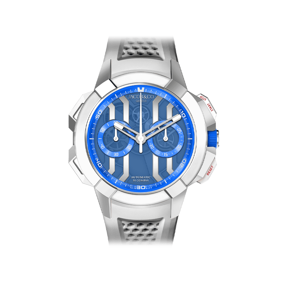 Hardy Brothers Jewellers | Jacob & Co. Epic X Chrono Titanium Blue 44MM