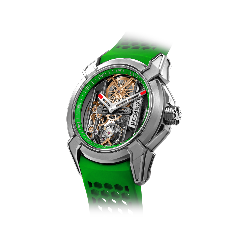 Hardy Brothers Jewellers Jacob & Co Epic X VI Titanium Green Watch EX110.20.AA.AC.ABRUA