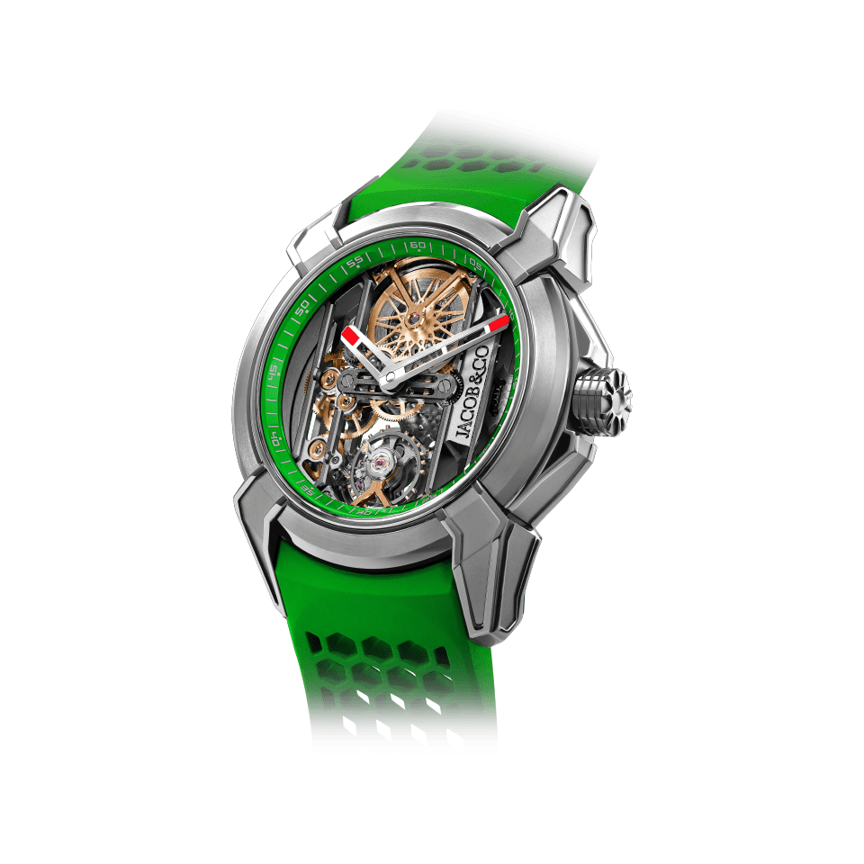 Hardy Brothers Jewellers Jacob & Co Epic X VI Titanium Green Watch EX110.20.AA.AC.ABRUA