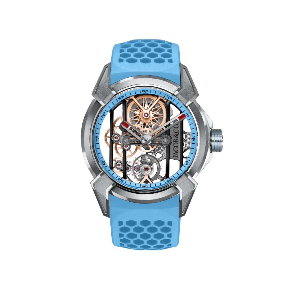 Hardy Brothers Jewellers | Jacob & Co Epic X VI Titanium Sky Blue Watch