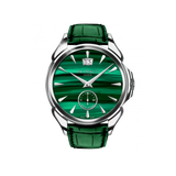 Hardy Brothers Jewellers Jacob & Co. Palatial Classic Manual Big Date Stainless Steel Malachite 42MM PC400.10.AA.AC.ABALA