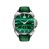 Hardy Brothers Jewellers | Jacob & Co. Palatial Classic Manual Big Date Stainless Steel Malachite 42MM