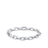 Paperclip Chain Bracelet in Silver