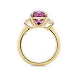 5.64 Carat Pink Tourmaline and 0.41 Carat Diamond Ring in 18ct Yellow Gold