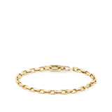Paperclip Diamond Chain Bracelet in 18ct Yellow Gold