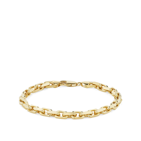 190mm Paperclip Link Chain Bracelet in 18ct Yellow Gold Hardy Brothers Jewellers