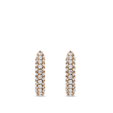 Ear Party Rose Gold Pavé Diamond Huggie Earrings in 18ct Gold