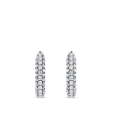 Ear Party Pavé Diamond Huggie Earrings in 18ct White Gold Hardy Brothers Jewellers