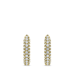 Ear Party Gold Pavé Diamond Huggie Earrings in 18ct Gold