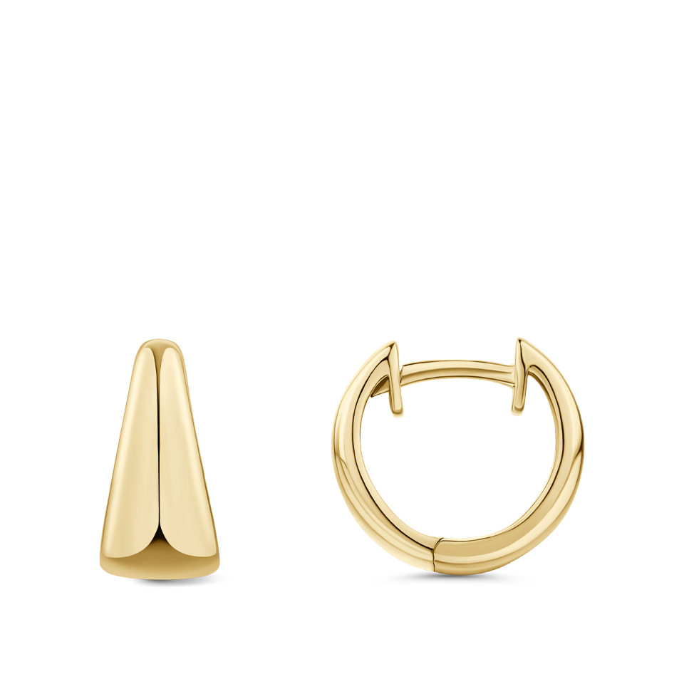 Petite Graduated Huggie Earrings in 18ct Yellow Gold Hardy Brothers Jewellers