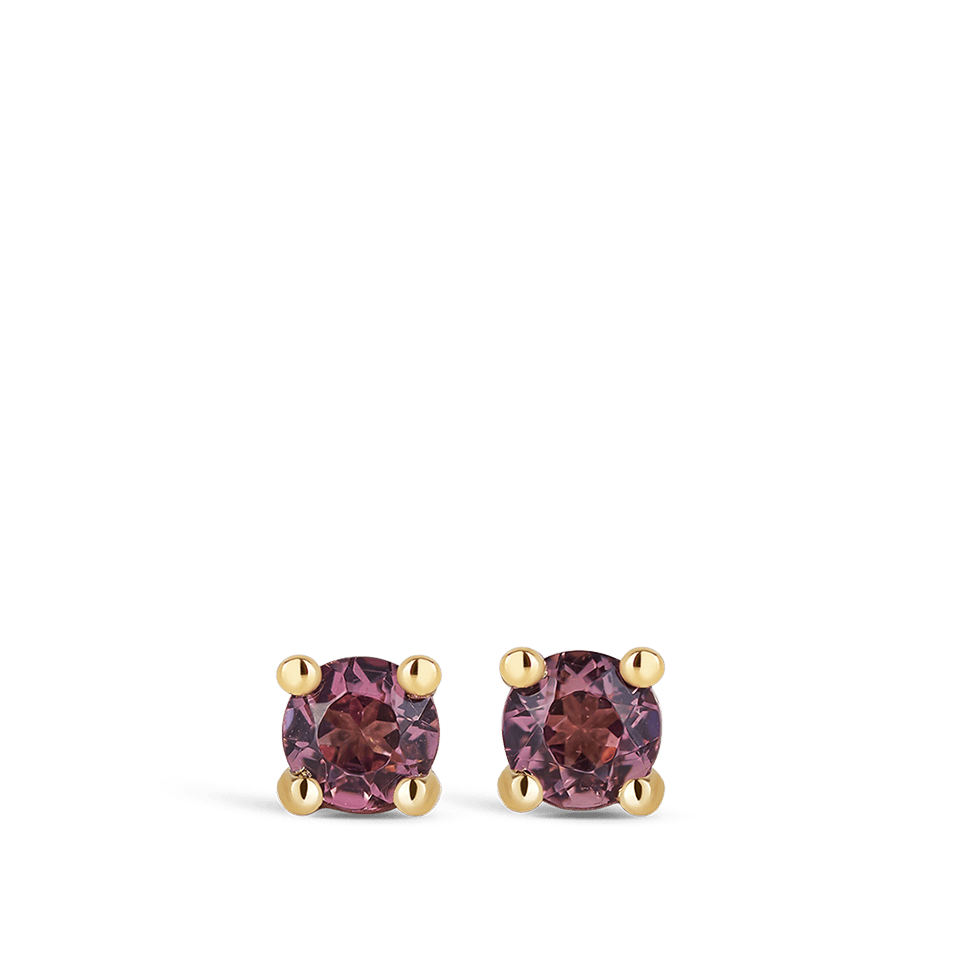Ear Party Mini 18ct Gold Tourmaline Stud Earrings