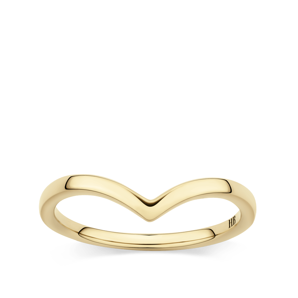 Chevron Ring in 18ct Yellow Gold - Hardy Brothers Jewellers