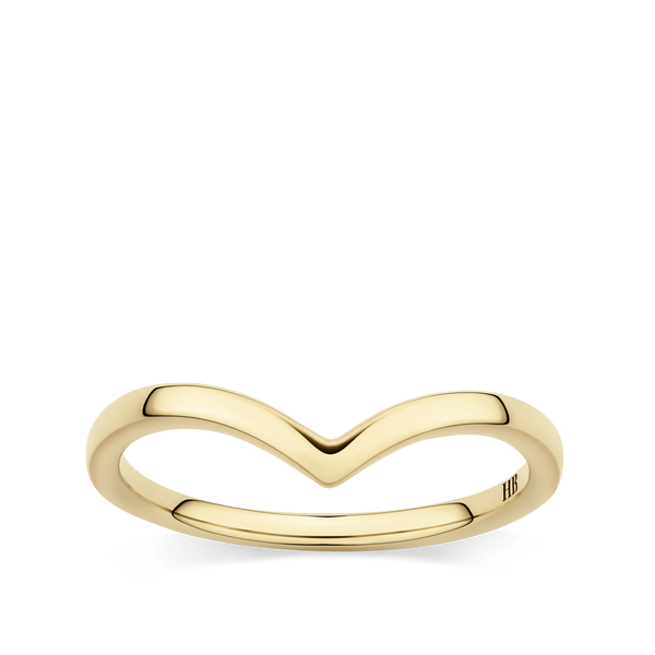 Chevron Ring in 18ct Yellow Gold Hardy Brothers Jewellers