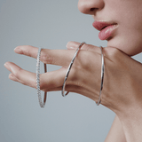 Quintessential Gold Bangle in 18ct White Gold