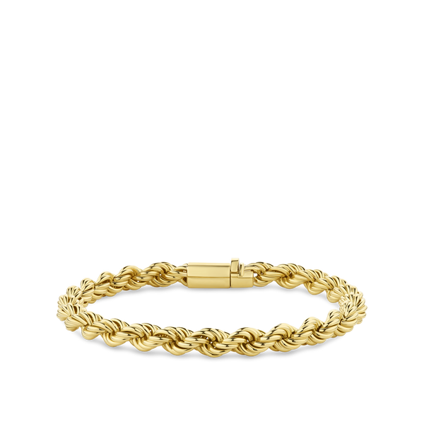 220mm Rope Chain Bracelet in 18ct Yellow Gold Hardy Brothers Jewellers