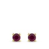Ear Party Mini 18ct Gold Ruby Stud Earrings