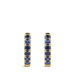 Ear Party 18ct Gold Sapphire Huggie Earrings