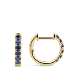 Ear Party 18ct Gold Sapphire Huggie Earrings