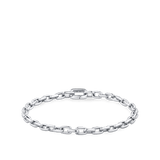 Paperclip Chain Bracelet in Silver