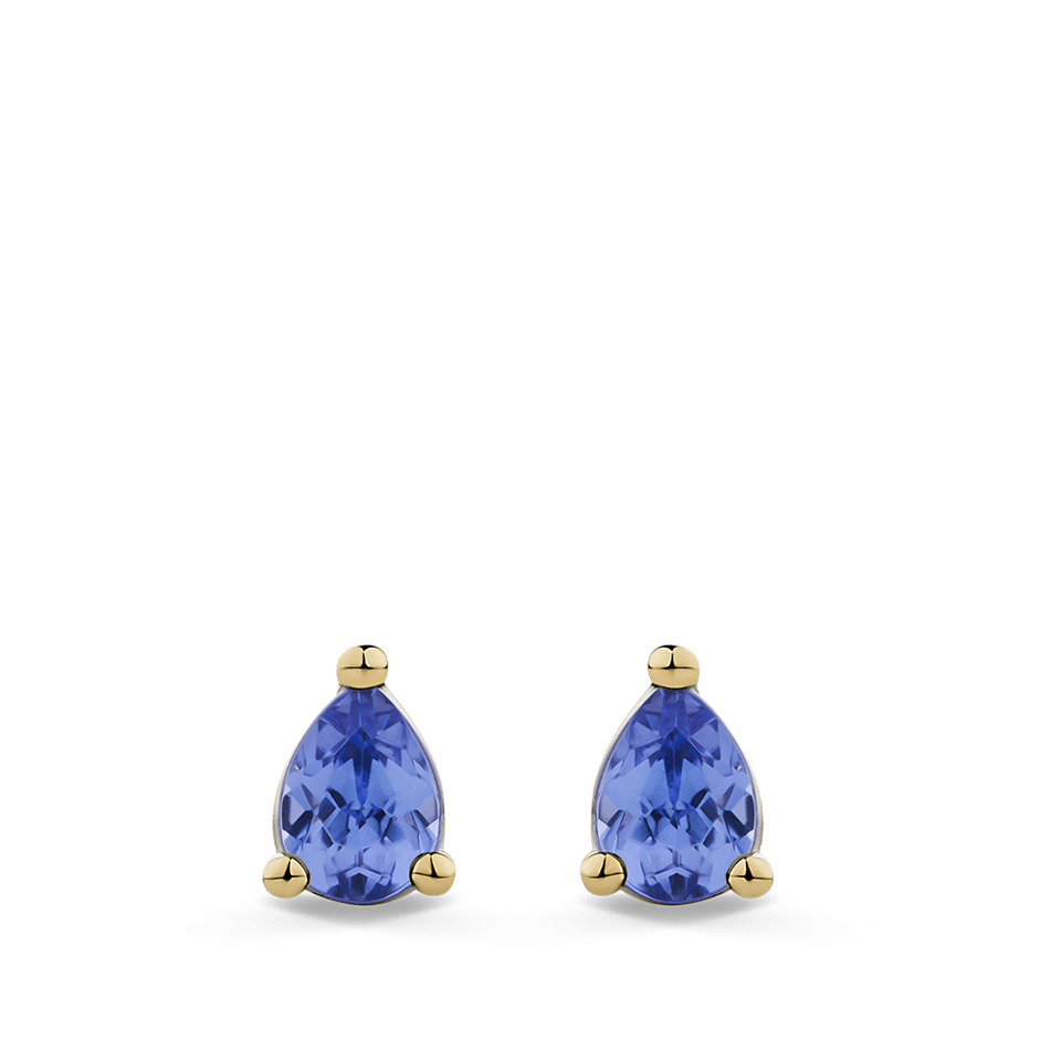 Ear Party Petite 18ct Gold Tanzanite Stud Earrings