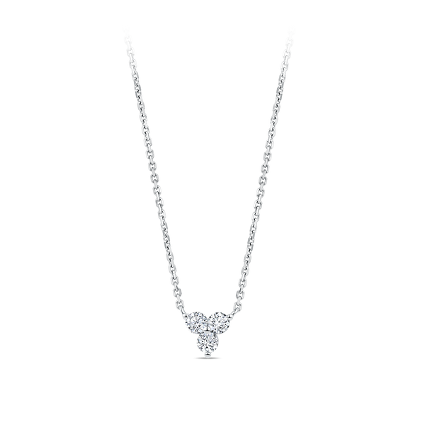 Trinity Diamond Necklace in 18ct White Gold Hardy Brothers Jewellers