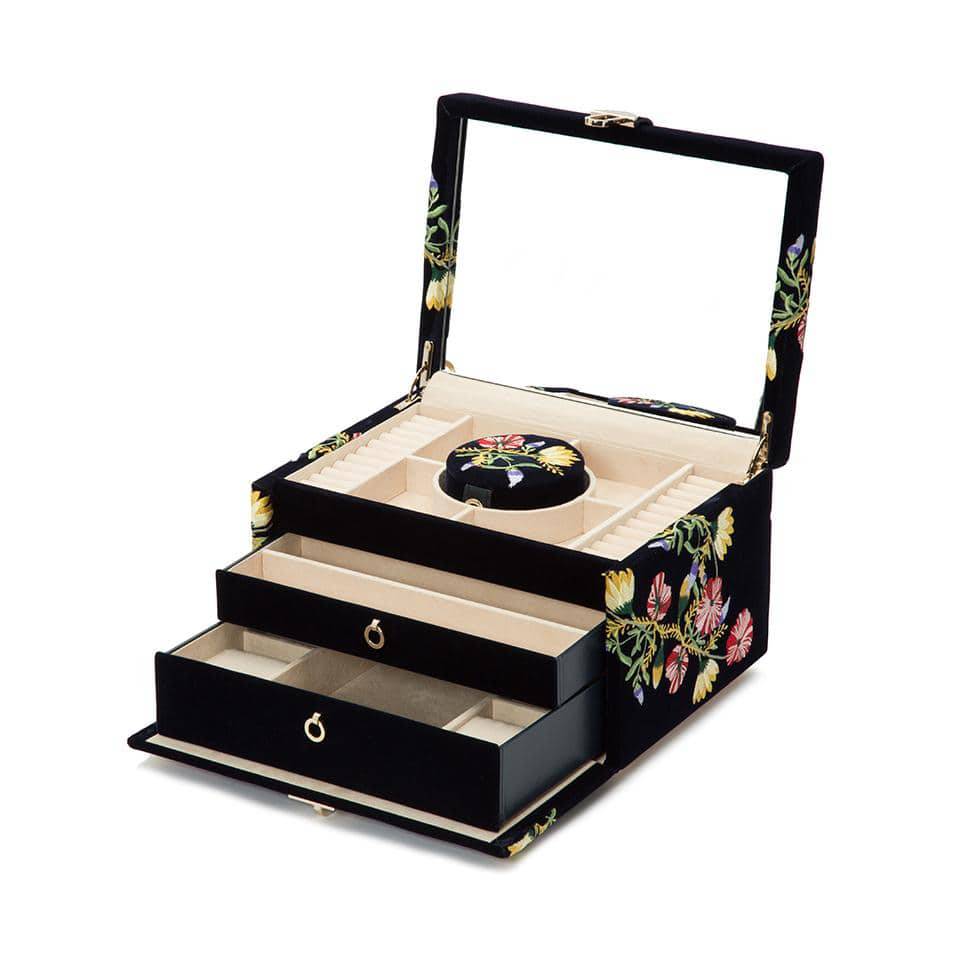 WOLF Zoe Indigo Medium Jewellery Box