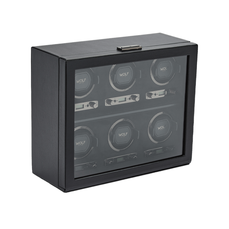 Wolf 1834 British Racing 6pc Watch Winder - Hardy Brothers Jewellers