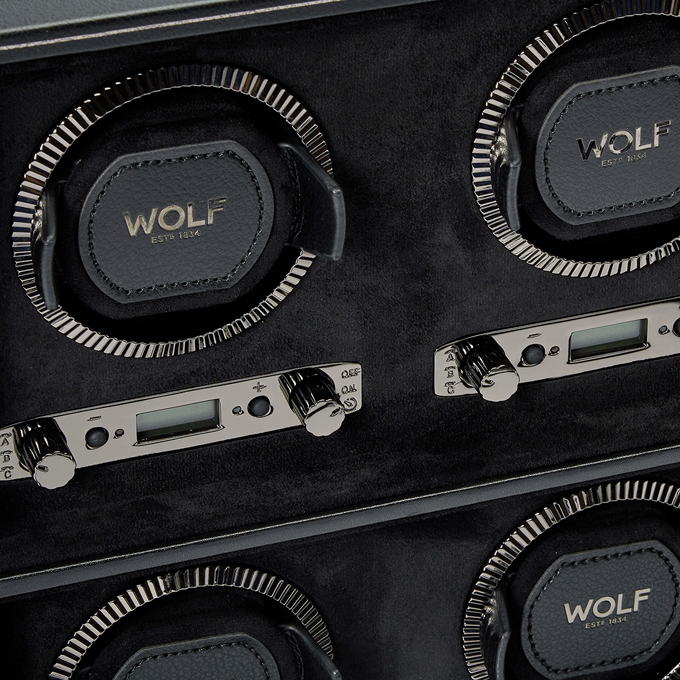 Wolf 1834 British Racing 6pc Watch Winder - Hardy Brothers Jewellers