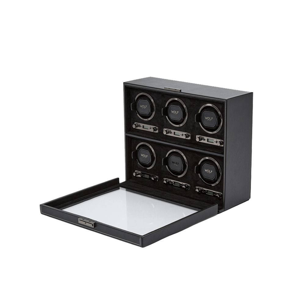 Wolf 1834 British Racing 6pc Watch Winder - Hardy Brothers Jewellers