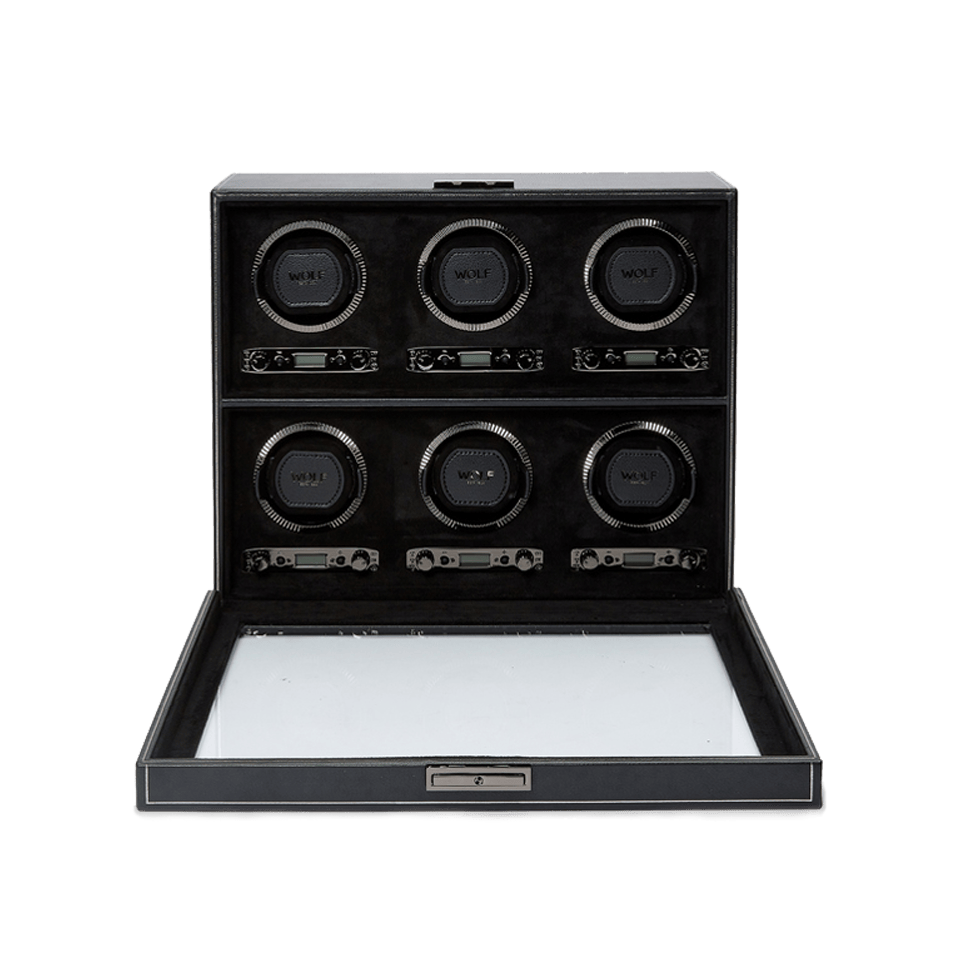 Wolf 1834 British Racing 6pc Watch Winder - Hardy Brothers Jewellers