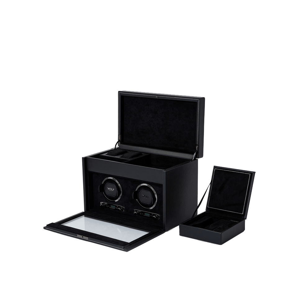 Wolf 1834 British Racing Double Watch Winder with Storage - Hardy Brothers Jewellers